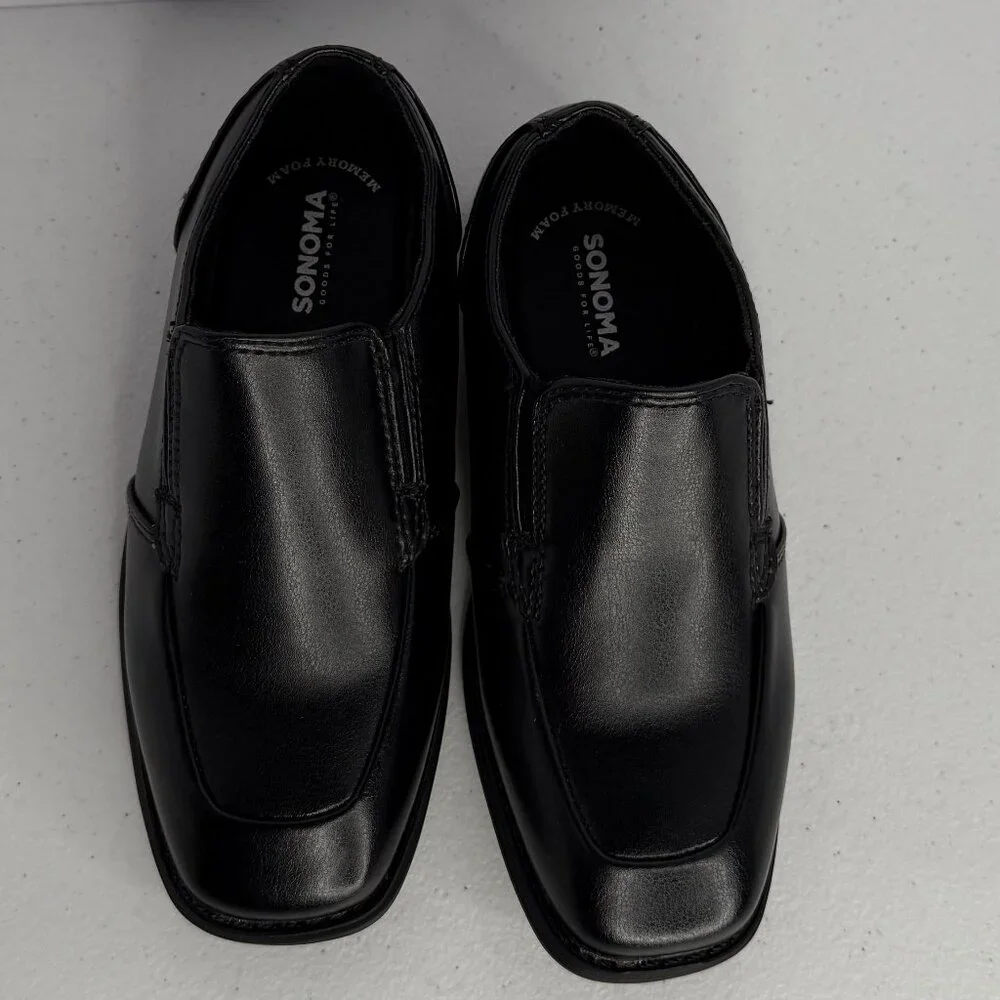 Sonoma‎ Boys Black Slip-On Dress Shoes – Size 13 Medium